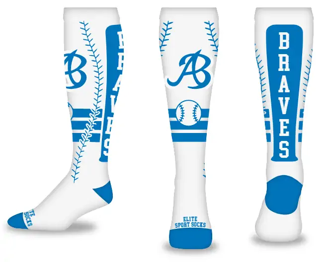 Baseball - Knee-high - Bat Style Socks