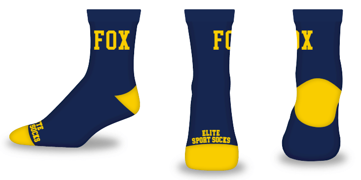 Custom Text - High-ankle - Blank Slate Style Socks